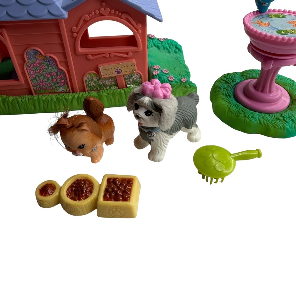 KENNER Littlest Pet Shop LPS Kenner 1995 Garden Tag House Set: Dog, Cat‎ & Bird - Picture 3 of 7